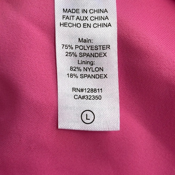 NWOT LoveShackFancy x Beach Riot Cheryl One Piece Bathing Suit Pink size L - Picture 10 of 11